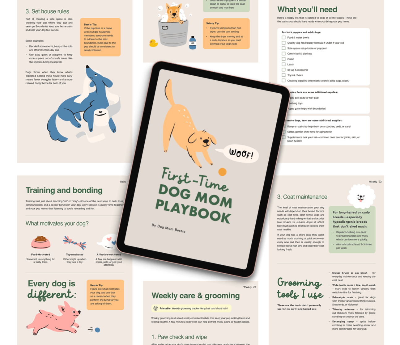 First TIme dog mom playbook hero